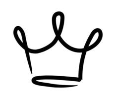 Elegant line art illustrating a majestic crown, representing power, authority, and achievement in a minimalist and artistic style, perfect for conveying royalty and prestige vector
