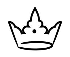 Hand drawn illustration featuring a majestic crown, symbolizing royalty, power, and authority, perfect for enhancing historical or fantasy themed projects with a regal touch vector