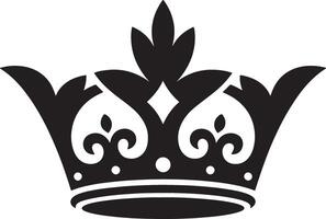 Black Crown Illustration on White Background 1 vector
