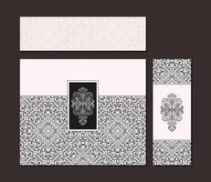 Packaging Box Design Layout with Repeating Pattern Element vector