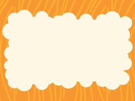 Sunny Autumn Inspired Backdrop Featuring a Soft Bubble-Shaped Border and Textured Graphics vector
