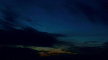 Timelapse of Dramatic Clouds at Sunset Sky video
