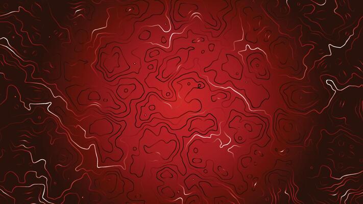 Red Topographic Contour background