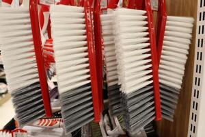 A variety of Assorted Hair Combs beautifully arranged in a Retail Display for easy shopping photo