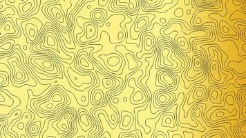 Luxury Gold Terrain Line Art Design vector