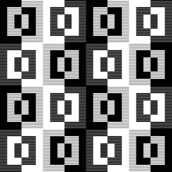 monocromo línea a cuadros cuadrado modelo vector
