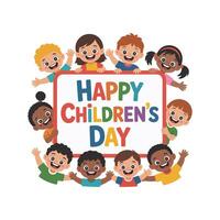 Happy children's day illustration vector