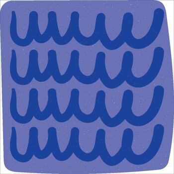 Hard Drawn Retro Round Line Abstract Element vector