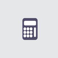 a calculator icon on a white background vector