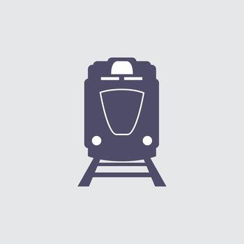 Minimalistic subway symbol represents urban transit and efficient commuting, designed for use in transportation planning and modern infographics. vector