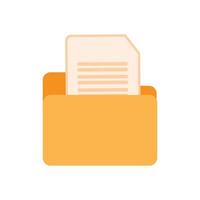 folder with files documents vector