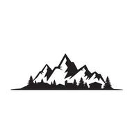 Mountain Silhouette for Adventure, Nature, and Outdoor Concepts vector