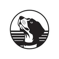 Dog Head Symbol for Pet Care and Animal Related Use vector