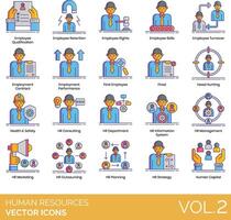 Human resources icons set, vol 2 vector