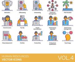 Human resources icons set, vol 4 vector