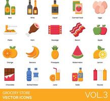Grocery store icons, vol 3 vector