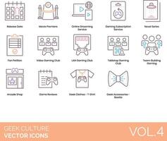 Geek culture icons, vol 4 vector