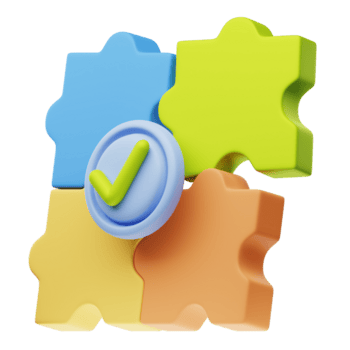 uma enigma peça com uma Verifica marca em isto png