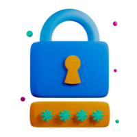 A lock with a key and a star on it png