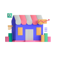 A colorful building with a sign on it png