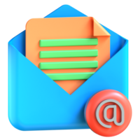 Email icon with a paper envelope and an envelope png