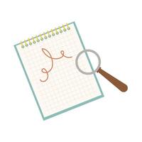 Colorful assortment of school and art supplies arranged neatly on a clean white background. Creative tools including pencils, brushes, and notebooks evoke inspiration and learning. vector
