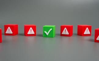 The right decision among the wrong ones. Ability to identify the right path or strategy amid misleading alternatives. Business planning, education, innovation, and risk analysis. photo