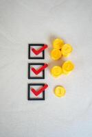 Distribution of funds by tasks. Efficient allocation of financial resources toward specific goals, tasks, or departments. Business planning, or prioritizing urgent needs. photo