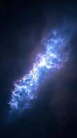 Cosmic Nebula A Celestial Tapestry of Light and Dark. A breathtaking image of a nebula in deep space, showcasing vibrant colors and intricate details. photo