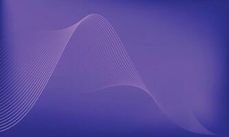 Gradient Wave Background. Abstract Purple and Blue Flow Lines Design vector