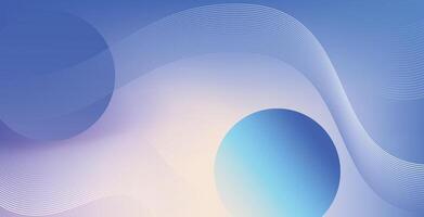 Soft Blue and Purple Gradient Background with Smooth Curved Lines and Circular Shapes vector