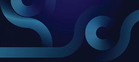 Futuristic Blue Line Wave Abstract Background for Digital Design vector