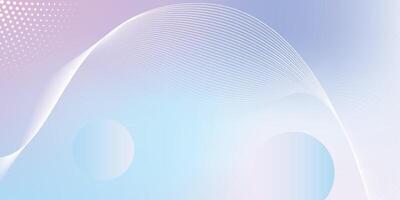 Futuristic Soft Purple and Blue Gradient Background with Curved Lines and Dot Pattern vector