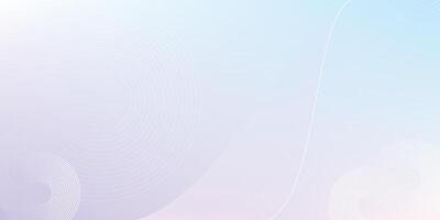 Abstract Soft Purple and Blue Gradient Background with Flowing White Lines and Circular Patterns vector