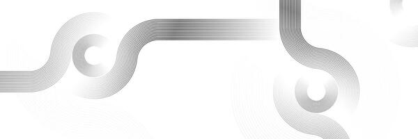 Modern gradient lines shape. Abstract black circle lines on white background. Geometric stripe line art design vector