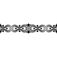 Elegant Black Ornamental Border on Gradient Background vector