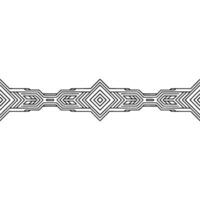 Geometric Border Minimalist Symmetry on White Background vector