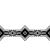 Geometric Art Deco Border Black White Element - Art deco vector