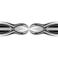 Abstract Black and White Symmetrical vector