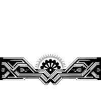 Geometric Art Deco With Gear on Gradient Background vector
