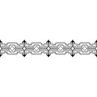 Tech Circuit Border Abstract Circuitry Line Art vector