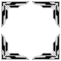 Art Deco Corner Frame Geometric Border for Invitation vector
