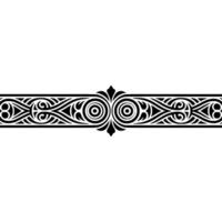 Elegant Black Ornament Border on Gradient Background vector