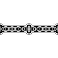Elegant Art Deco Border With Intricate Pattern vector