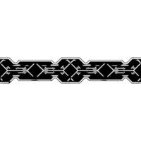 Metallic Geometric Border, Silver and Black, Modern Abstract Background vector