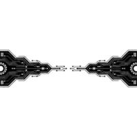 Abstract Circuit Board Tech Background, Connection, Illustration vector