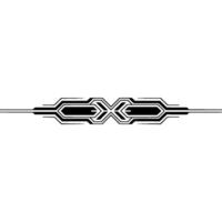 Abstract Geometric Divider Tech, Minimalist, Black on White vector