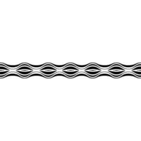 Minimalist Black and White Wavy Pattern on White Background vector