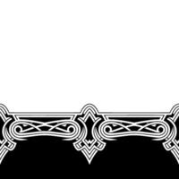 Elegant Black and White Border With Ornamental Symmetry vector