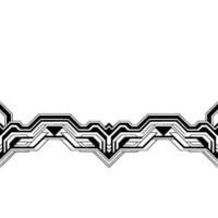 Abstract Geometric Black Lines on White Background - Pattern vector